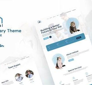 Vetheal - Veterinary Clinic Elementor Template Kit