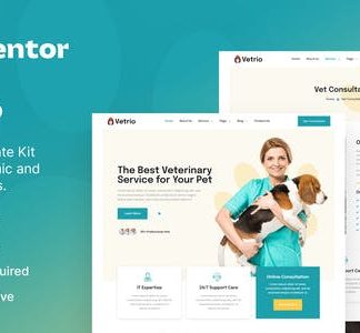 Vetrio – Veterinary Clinic & Pet Care Elementor Template Kit