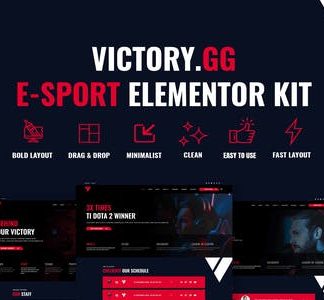 Victory - Esports & Gaming Elementor Template Kit