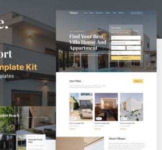 Villague - Private Villa & Resort elementor Template Kit
