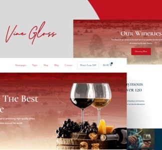 Vine Gloss - Wine Shop & Vineyard Elementor Template Kit