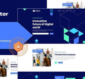Virtu - Tech & Software Company Elementor Template kit