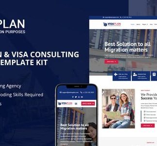 VisaPlan - Immigration & Visa Consulting Elementor Template Kit