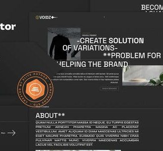 Voidz - Creative Agency Elementor Template Kit