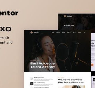 Voixo - Voice Over Talent & Agency Elementor Template Kit