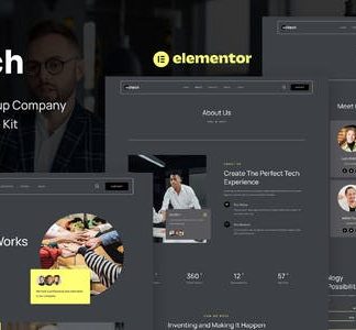 Voltech - Tech & Digital Startup Company Elementor Template Kit