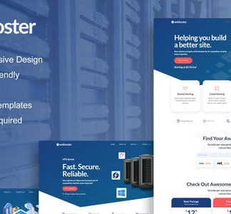 WebHoster - Web Hosting Service Elementor Template Kit