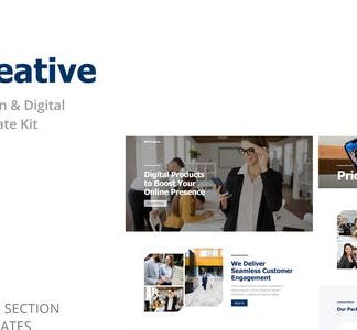 WeCreative - Digital Agency Elementor Template Kit
