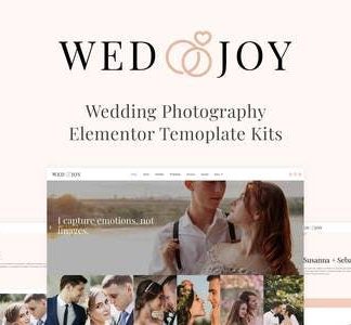 Wedjoy - Wedding Photography Elementor Template Kit