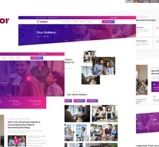 Wefa - Digital Marketing & Brand Design Agency Elementor Template Kit