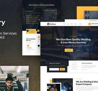 Weldery – Welding & Fabrication Services Elementor Template Kit