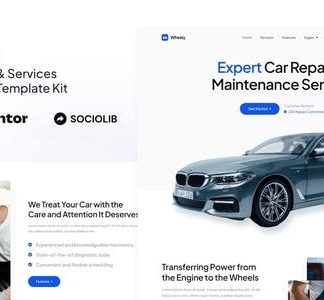 Wheely - Car Repair & Auto Services Elementor Template Kit