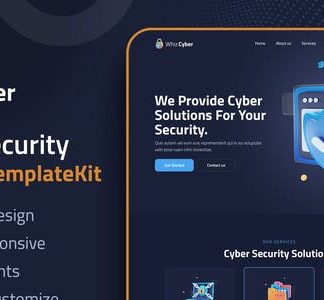 WhizCyber - Cyber Security Elementor Template Kit