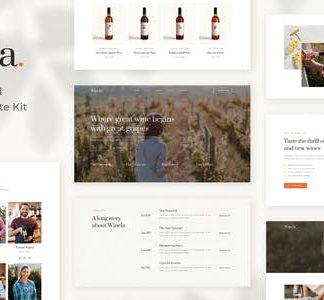 Winela - Wine and Vineyard Elementor Template Kit