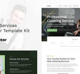 Wiper - Cleaning Services Elementor Template Kit