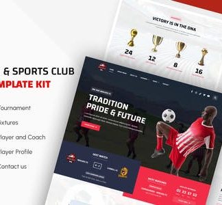 Wolves - Football Team & Sports Club Elementor Template Kit