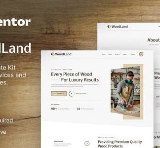 WoodLand – Carpenter & Craftsman Elementor Template Kit