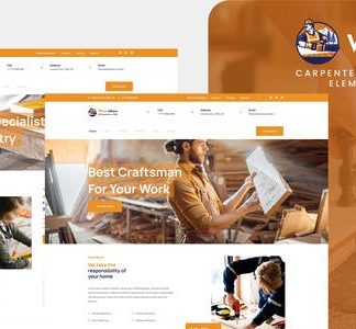 Woodsaw - Carpenter & Craftsman Elementor Template Kit