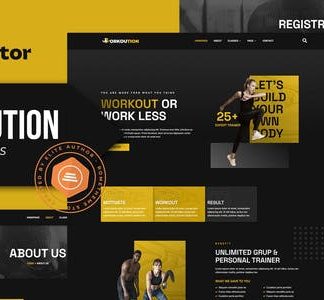 Workoution - Sports and Fitness Elementor Template Kit