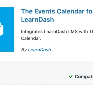 LearnDash LMS - The Events Calendar Integration