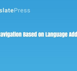 TranslatePress - Navigation Based on Language Add-on