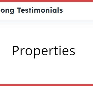 Strong Testimonials Properties