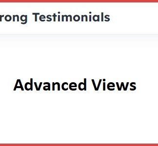 Strong Testimonials Advanced Views