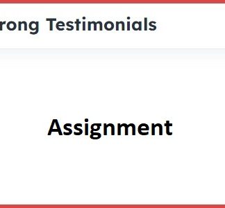 Strong Testimonials Assignment