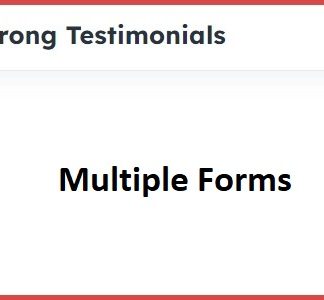 Strong Testimonials Multiple Forms