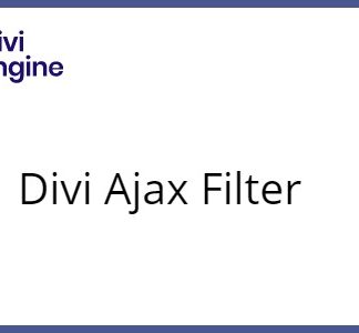Divi Ajax Filter