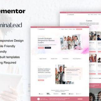 LuminaLead - Feminine Business Coaching Elementor Pro Template Kit