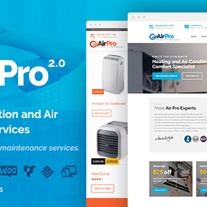 Airpro - Heating And Air Conditioning Wordpress Theme For Maintenance Services