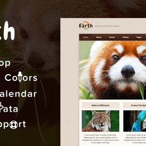 Earth – Eco/Environmental Nonprofit Wordpress Theme