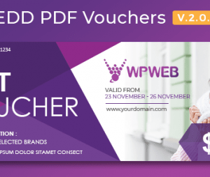 Easy Digital Downloads – PDF Vouchers