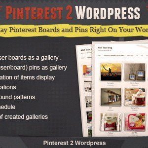 Pinterest To Wordpress Plugin