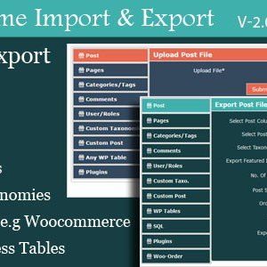 Wordpress Awesome Import & Export Plugin