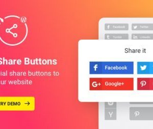 Wordpress Social Share Plugin – Share Buttons