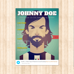 Bookcard Wp – Responsive 3D Folded Vcard Wordpress Theme