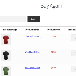 Buy Again for WooCommerce