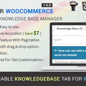 KB Tab For WooCommerce - Knowledgebase Addon