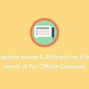 Paid Memberships Pro – Capture Name & Address For Free Levels Or For Offsite Gateway