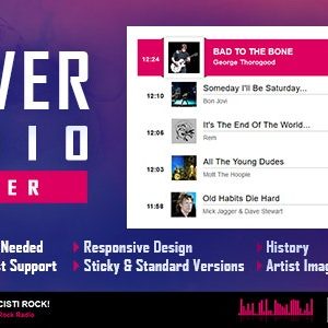 Clever - HTML5 Radio Player With History - Elementor Widget
