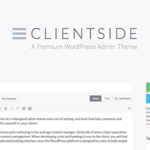 Clientside – Wordpress Admin Theme