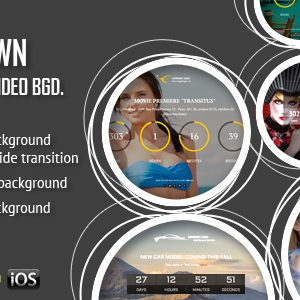 CountDown With Image or Video Background