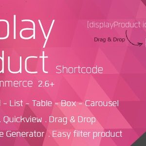 Display Product for WooCommerce