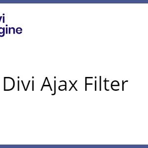 Divi Ajax Filter