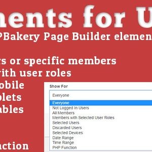 Elements for Users - Addon for WPBakery Page Builder