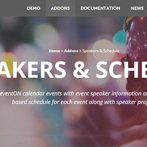 EventON - Speakers & Schedule