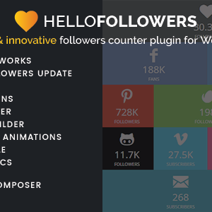 Hello Followers - Social Counter Plugin for WordPress
