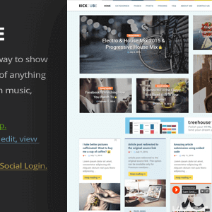 Kickcube – Membership & User Content Sharing Theme